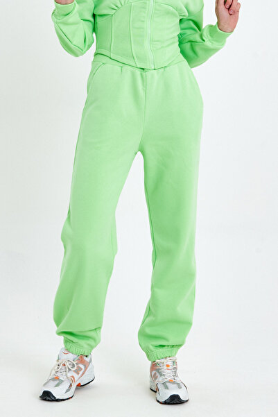 QUHOX Πράσινο γυναικείο φούτερ Jogger