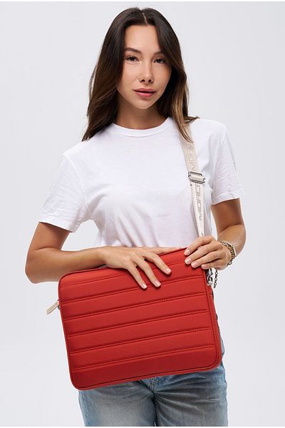 NEMO GROUP Πλακάκι Velvet Fabric Apple Laptop Tablet Strap Case, Χαρτοφύλακας, (Συμβατό με Huawei & Samsung)