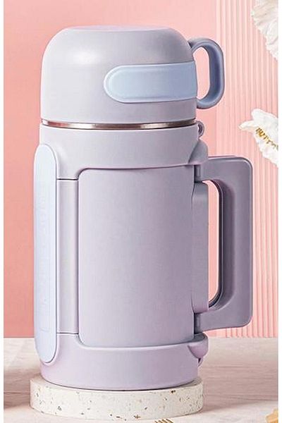 TKK 600 ml Mor Paslanmaz Çelik Kamp Termosu .