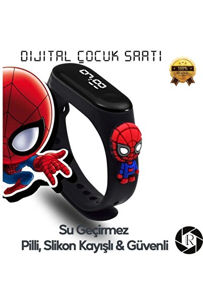 REVOPRO Figürlü Dijital Led Çocuk Saati Dokunmatik Ekranlı Su Geçirmez