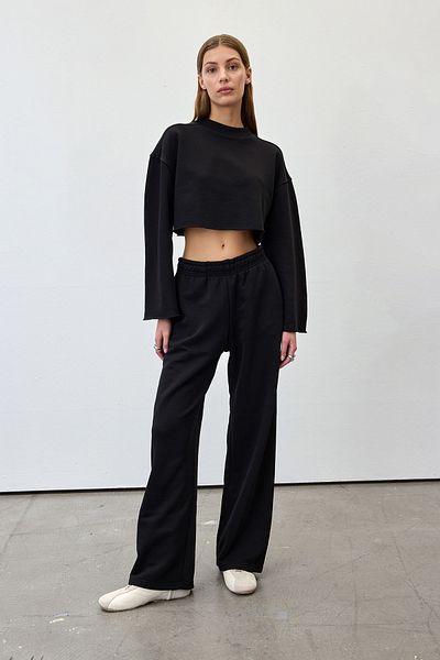 VATKALI Oversized Fit Crop Sweatshirt