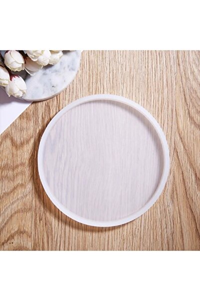 Genel Markalar Epoksi Silikon Yuvarlak Desenli Tepsi Kalıbı 18x18 cm