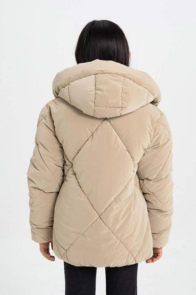 DeFacto Girl's Dfc - Water Repellent Hooded Puffer Jacket