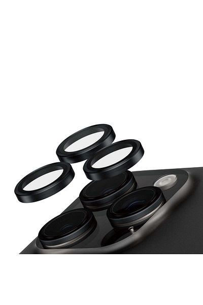 PanzerGlass آمن. بواسطة بانزر جلاس آيفون 16 برو |   واقي كاميرا أسود متوافق مع 16 Pro Max