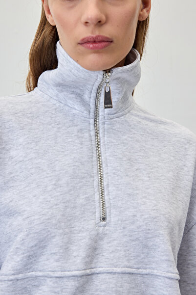 VATKALI Φούτερ με μισό φερμουάρ