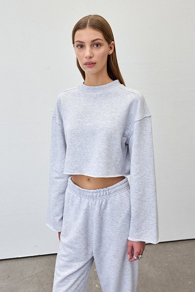 VATKALI Oversized Fit Crop Sweatshirt
