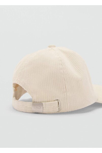MANGO Man Fitilli kadife şapka
