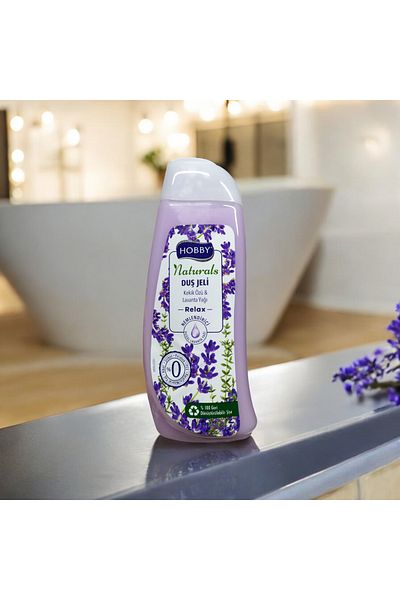 Hobby Naturals Relax Tile Extract & Lavender Oil Shower Gel 500ml