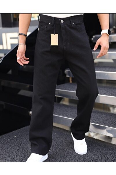 Butik Karaca KOPYA - erkek baggy fly loose fit jeans kot pantolon