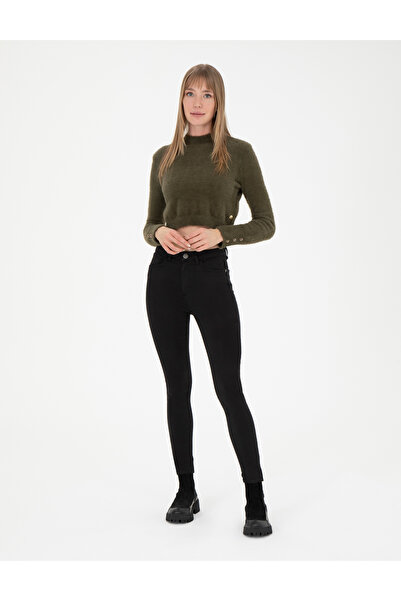 Pierre Cardin Black Skinny Fit Canvas Trousers 50273389 -Vr046