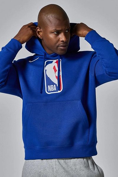 Nike Nba Team 31 Club Hoodie Blue Ανδρικό φούτερ με κανονική εφαρμογή μπλε