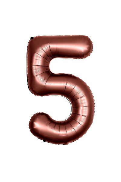 parti sürprizi بالون ريترو شوكولاتة بني 5 أرقام 100 سم