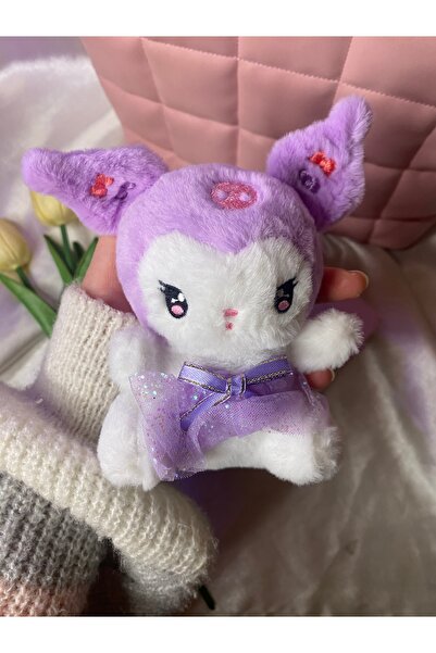 SANRIO Sanrıo karakterli peluş kuromi anahtarlık, çanta süsü ,hediyelik ürün
