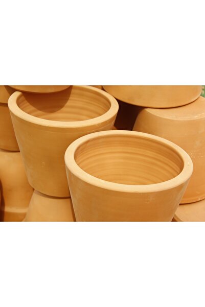 Tunç Botanik Antik Saksı - El Yapımı Doğal Çömlek