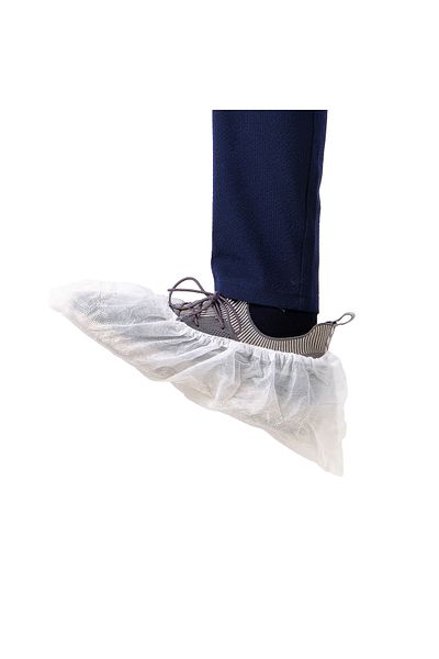ADYMEDİKALVET White Overshoes Interlining Non-Slip Base - 10 Pieces
