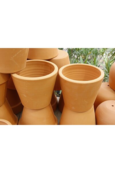 Tunç Botanik Antik Saksı - El Yapımı Doğal Çömlek