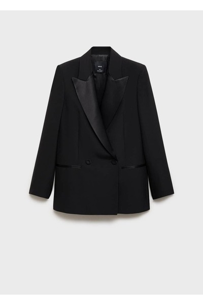 MANGO Woman Saten Yakalı Blazer Ceket