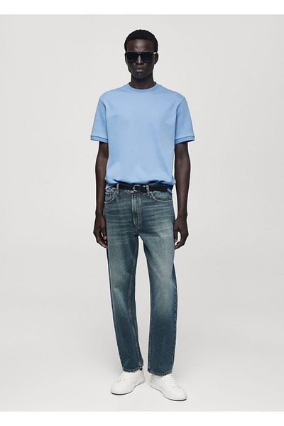 MANGO Man Regular Cut 100% Cotton T-Shirt