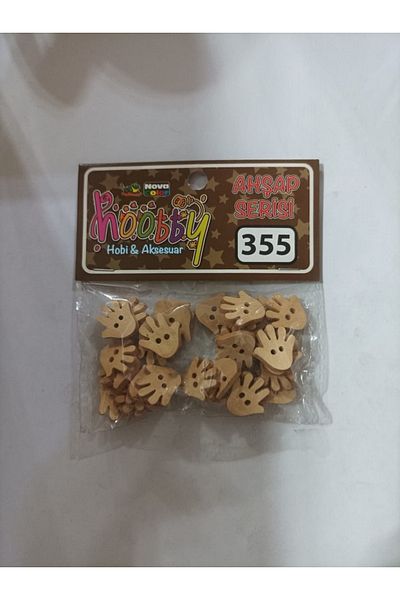 Nova Color Nc-355 Model Wooden Patterned Button Dress - 1 Pack