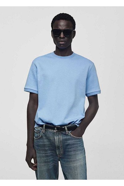 MANGO Man Regular Cut 100% Cotton T-Shirt