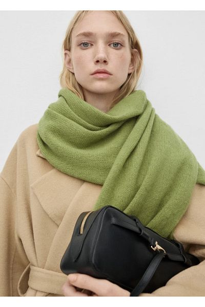 MANGO Woman Κασκόλ 100% Κασμίρ
