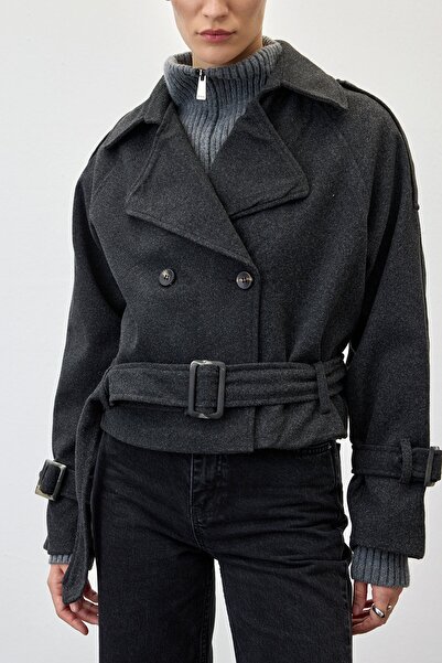 VATKALI Razítkové dvouřadé krátké sako