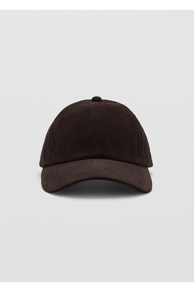 MANGO Man Corduroy Hat with Cord