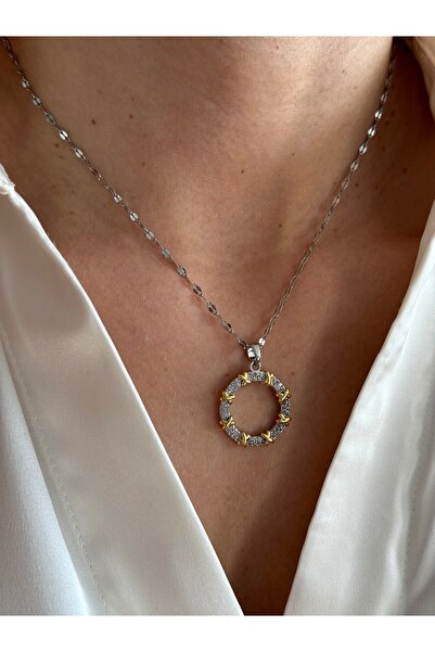 Miliva قلادة XOXO تيفاني موديل مستوردة من الفولاذ المقاوم للصدأ