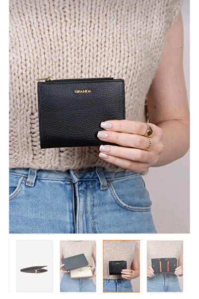 Grande محفظة يد من الجلد الطبيعي