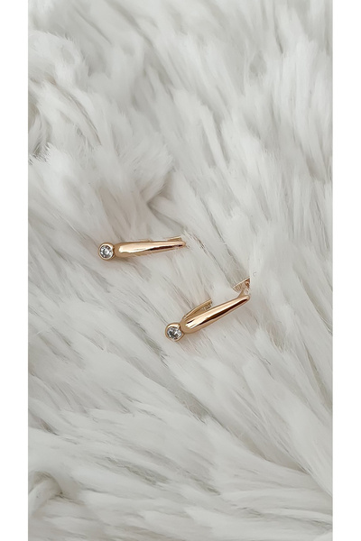 ATELİER GİZEM Xuping kararmaz rose gold çelik çocuk küpesi