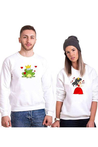 Tshirthane Frog Princess Lover Combinations Sweatshirt Couple Combination