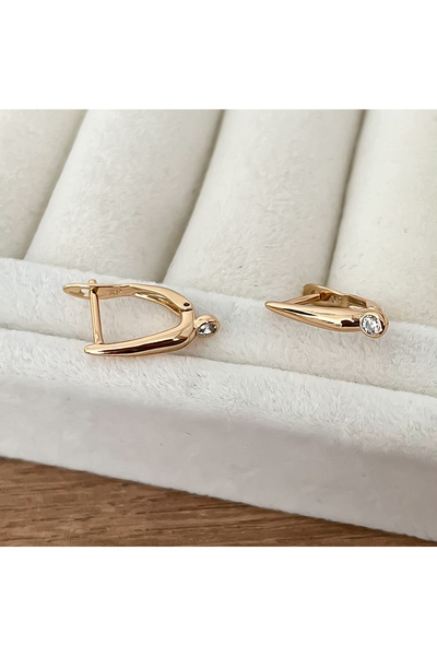 ATELİER GİZEM Xuping kararmaz rose gold çelik çocuk küpesi