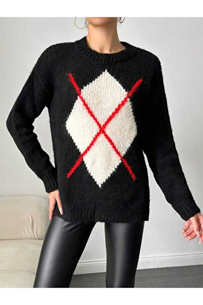 Butik Baklava Pattern Cotton Sweater
