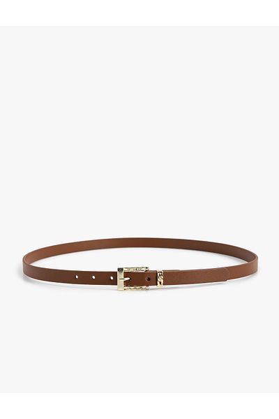 Koton Metal Buckle Detail Faux Leather Belt