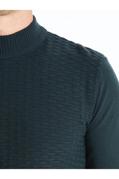 LC Waikiki Ανδρικό πλεκτό πουλόβερ με μακρυμάνικο λαιμόκοψη - W4ac96z8