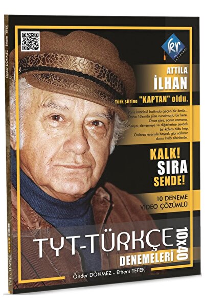 KR Akademi Yayınları Önder Hoca & Ethem Hoca Tyt Türkçe Video Çözümlü 10x40 D...