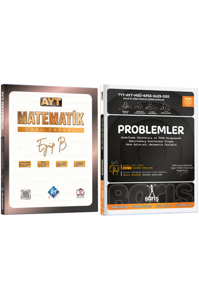 KR Akademi Yayınları Eyüp B. AYT Matematik Soru Bankası & Barış Yayınları Pro...