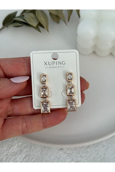 Miliva Xuping Model Zircon Stone Dangle Imported Earrings
