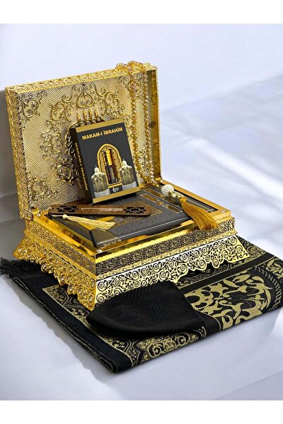 Öz Kadife Cutie de Coran cu pietre Prețioase Cutie de Coran de lux, cadou islamic pentru nuntă, cadou pentru acasă cu Coran