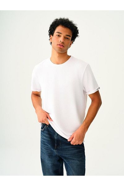 Loft Men's Regular Fit White Tshirt Lf 2034040