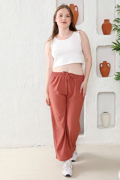 AKAL TEKSTİL PANTALON DE FEMEI CU ELASTIC LA TALE