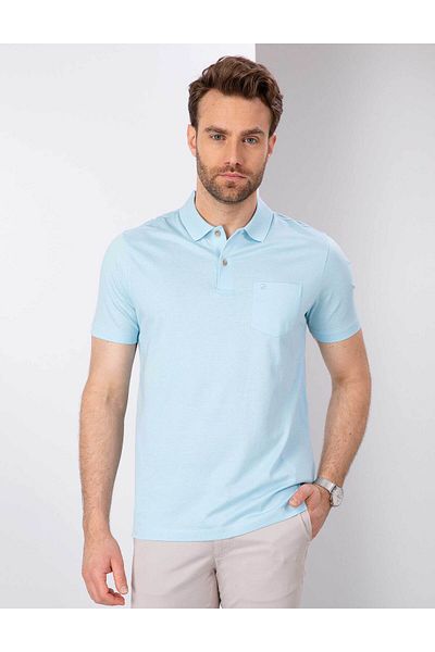 Pierre Cardin Light Blue Regular Fit Basic T-Shirt 50199597 -Vr003
