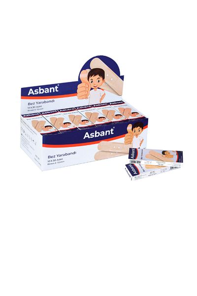 ASBANT إسعافات أولية 10 قطع * 30 عبوة (إجمالي 300 قطعة)
