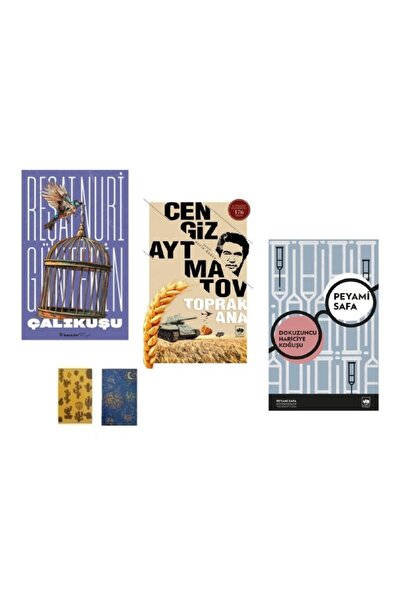 İnkılap Kitabevi Set-çalıkuşu - Toprak Ana - Dokuzuncu Hariciye Koğuşu ( 2 Not Defter Hediye)