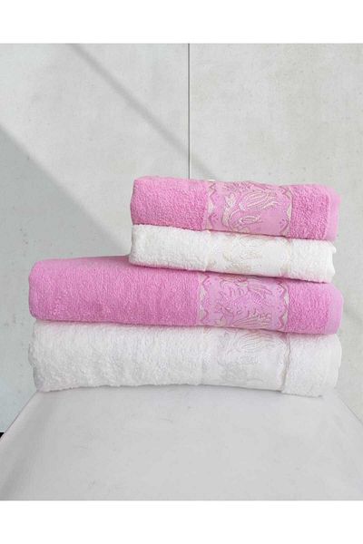 denizli hatırası Σετ Μπάνιου 2 Τεμάχια 70x140 cm και 2 Τεμάχια πετσέτες 50x90 cm