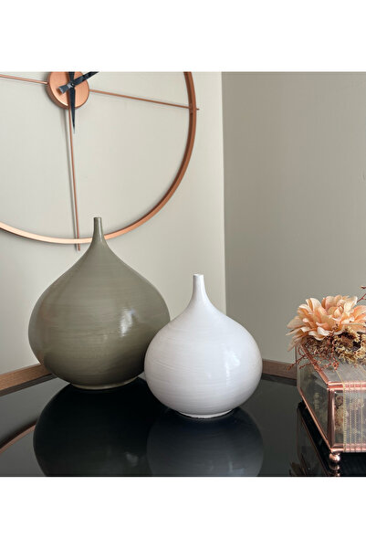 Honorable 2'li İncir Seramik Vazo