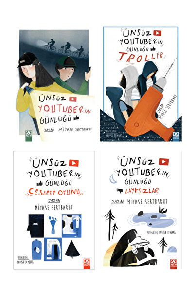 Altın Kitaplar Ünsüz Youtuber'ın Günlüğü Seti - 4 Kitap | Miyase Sertbarut | ...