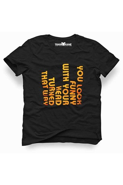 Tshirthane Your Look Funny Ανδρικό μπλουζάκι με στάμπα Slim Fit Slim Fit