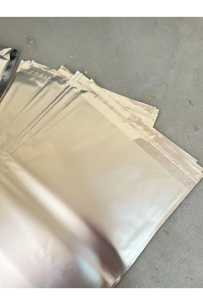Meyofficial Gray Color Metallized Gift Pack 30*45 cm 10 Pcs