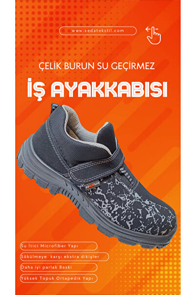Çelik Burun Iş Ayakkabısı,su Geçirmez Kışlık Iş Ayakkabısı Desenli Tasarım Iş Ayakkabısı